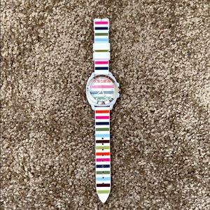 Coach multicolor stripe watch